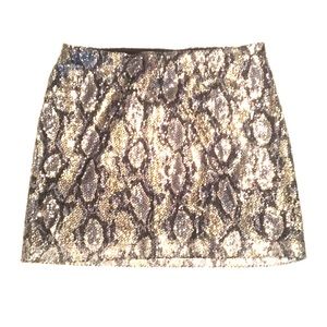 Sequin Snakeskin Mini